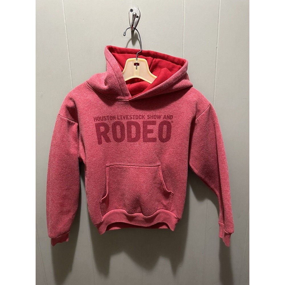 Houston Live Stock Show & Rodeo Sweater Red Youth Sz Med